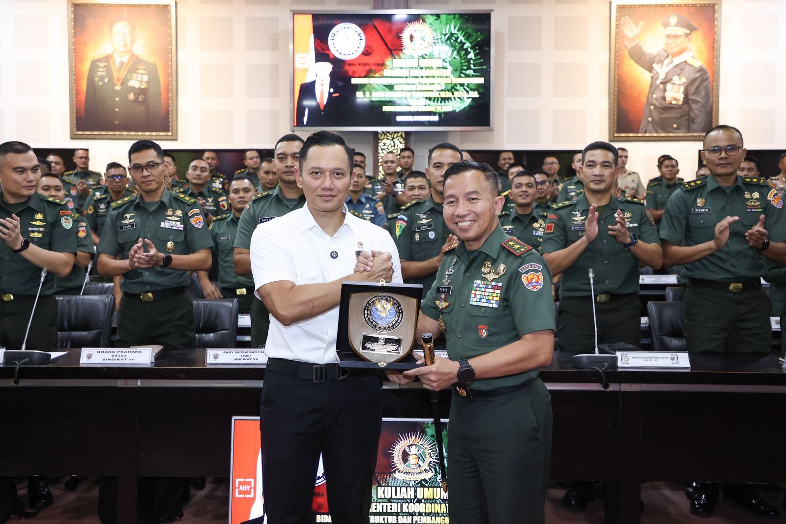 Berikan Kuliah Umum di Seskoad, Menko AHY: Sinergi antara Pembangunan Infrastruktur dan Pertahanan Menjadi Penting