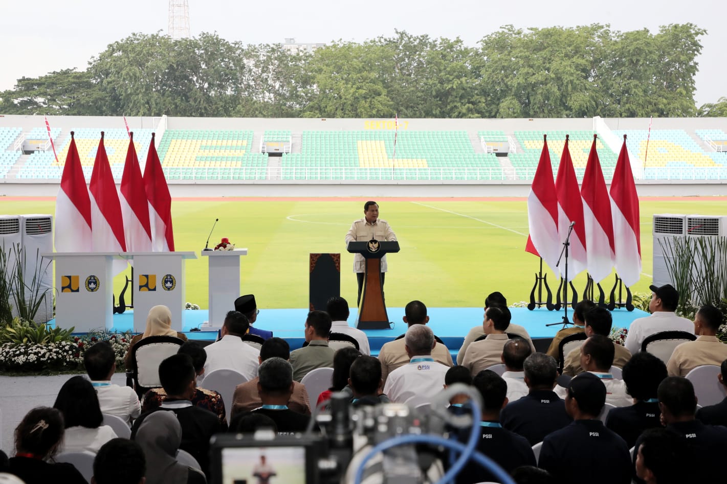 Presiden Resmikan 17 Stadion Berkelas Dunia, Menko AHY: Komitmen Infrastruktur Dukung Prestasi Olahraga Nasional