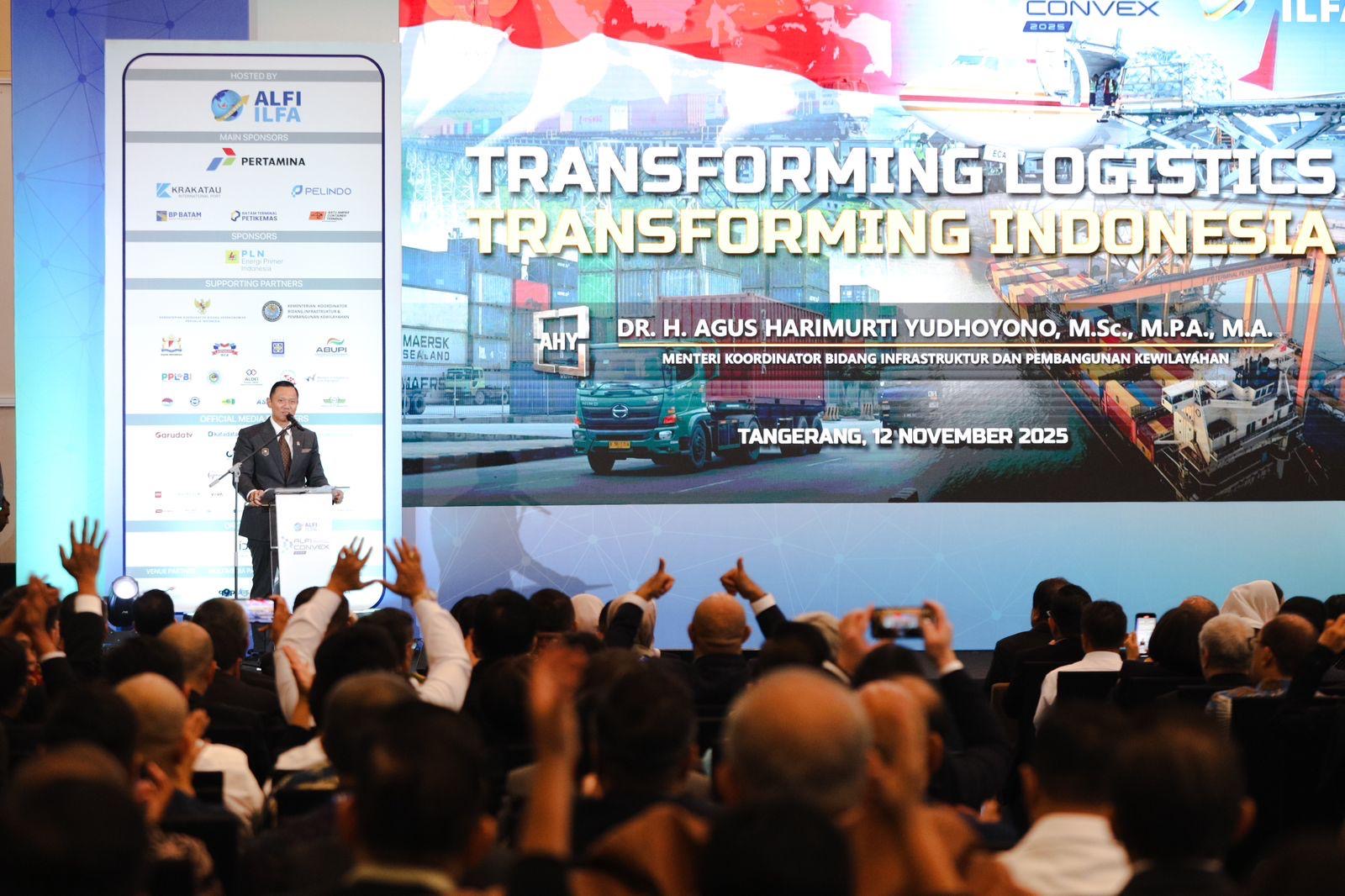 Buka ALFI Convex, Menko AHY Dorong Konektivitas untuk Pemerataan Kesejahteraan