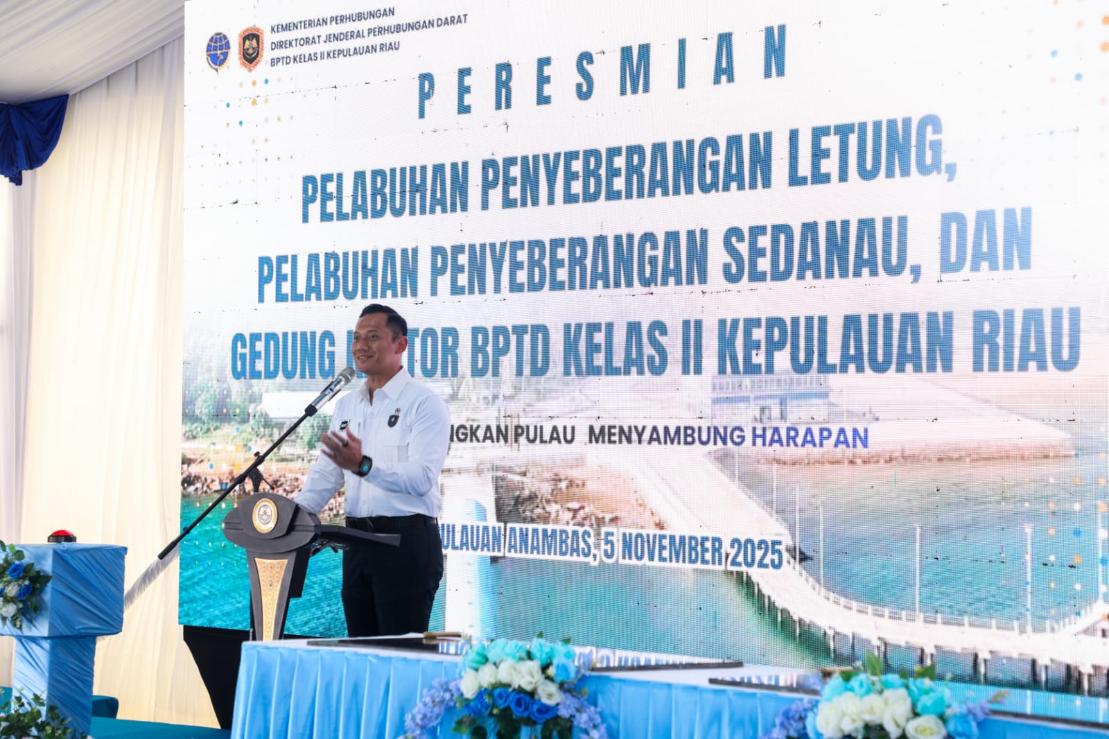 Resmikan Pelabuhan Penyeberangan di Kepulauan Anambas, Menko AHY Tegaskan Wujud Nyata Negara Hadir untuk Konektivitas dan Kesejahteraan