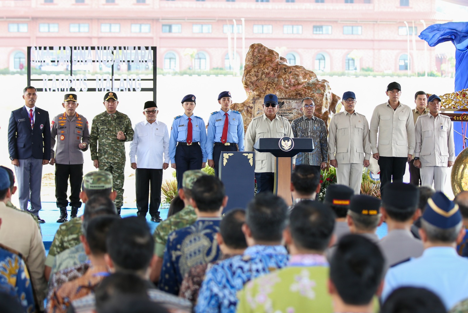 Presiden Resmikan SMA Taruna Nusantara Malang, Menko AHY: Menyiapkan SDM Unggul, Menuju Indonesia Emas 2045