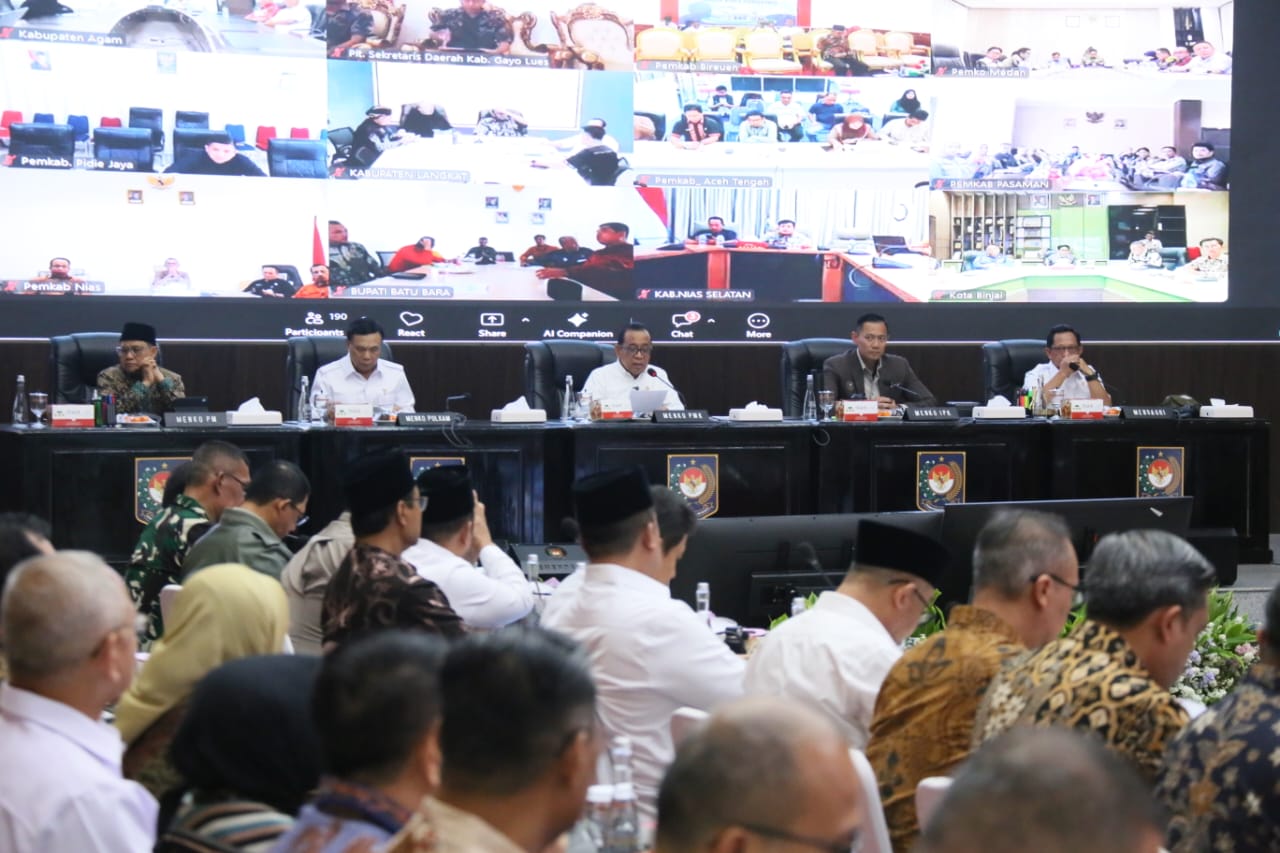 Tegaskan Tiga Fokus Rehabilitasi dan Rekonstruksi Pascabencana, Menko AHY: Membangun Lebih Baik dan Adaptif