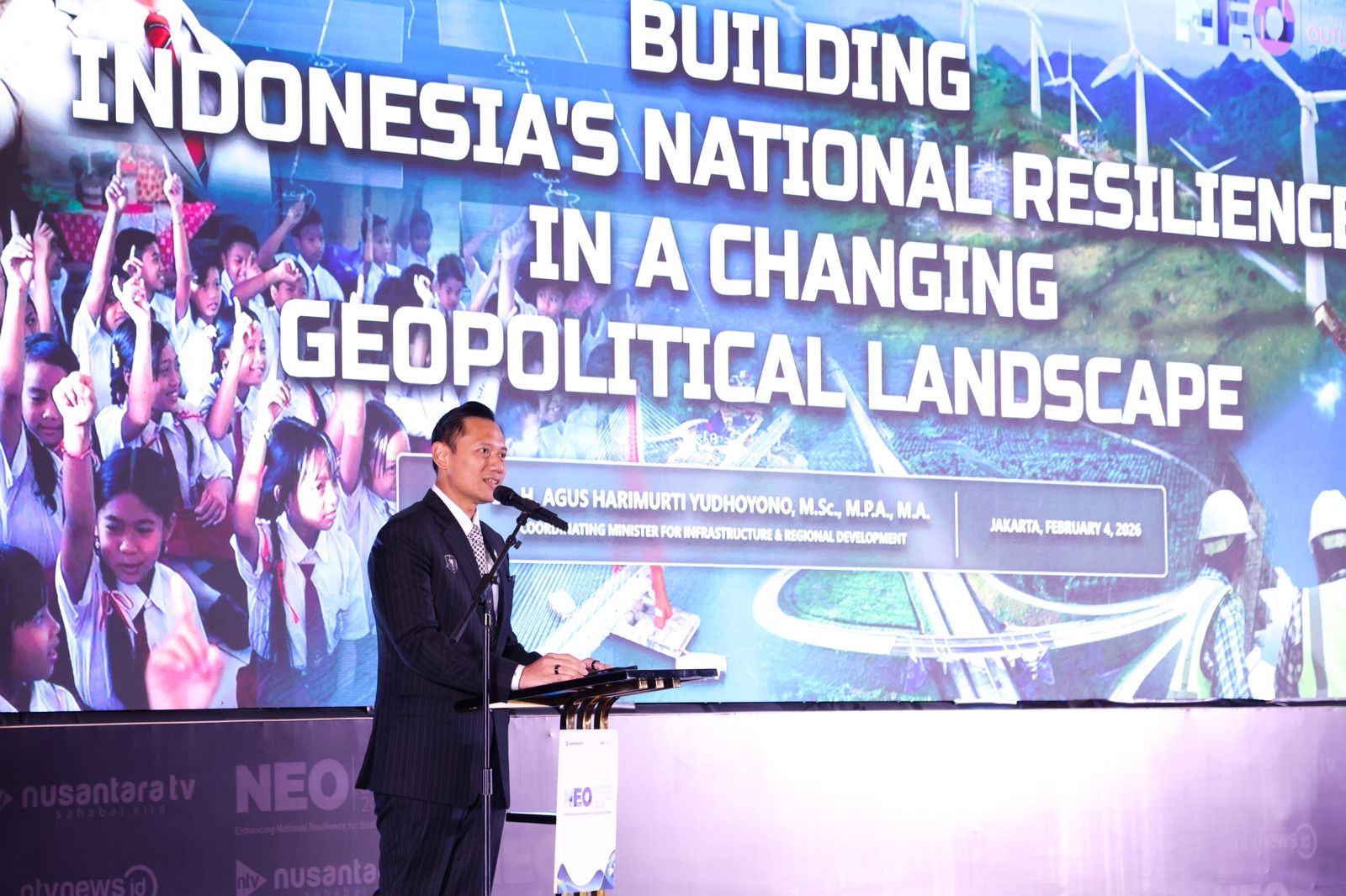 Di Nusantara Economic Outlook 2026, Menko AHY Tekankan Ketahanan Infrastruktur Nasional Hadapi Ketidakpastian Global