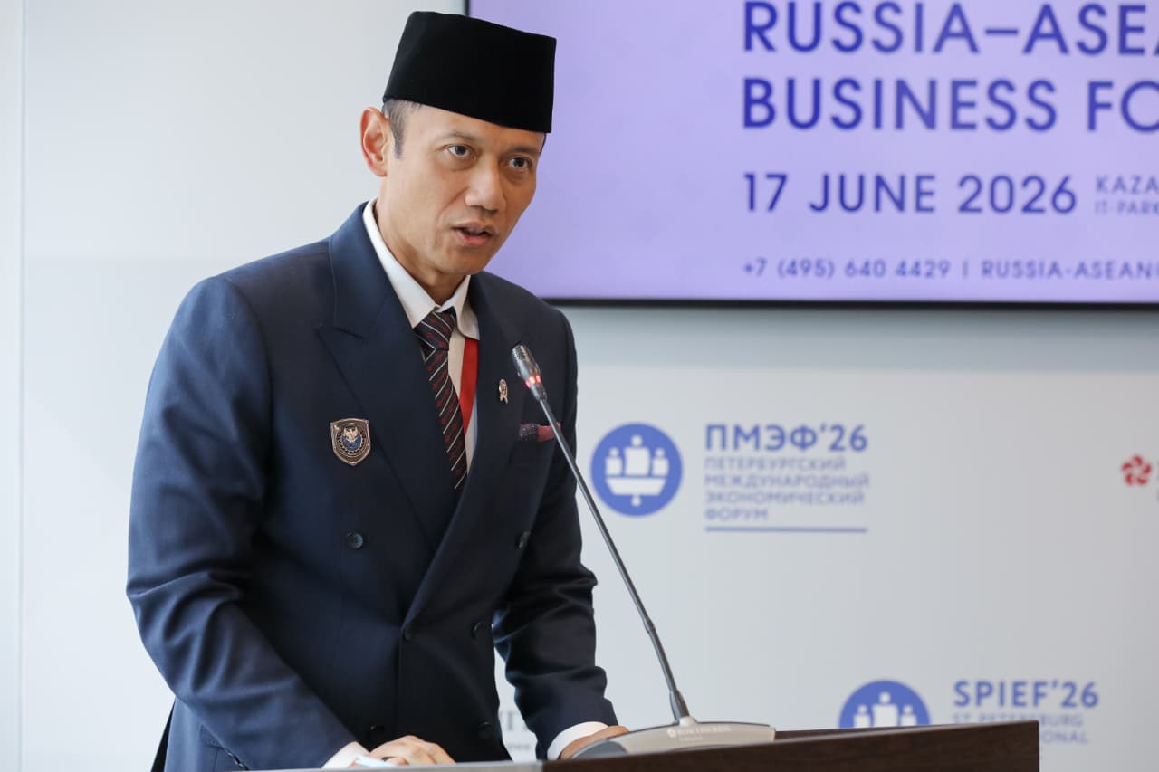 Jadi Pembicara dalam Forum Internasional di Rusia, Menko AHY Dorong Kolaborasi Indonesia–Rusia Bangun Infrastruktur Prioritas Pemerintahan Prabowo