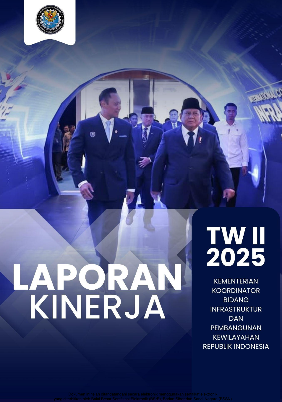 Laporan Kinerja TW II Tahun 2025 Kementerian Koordinator Bidang Infrastruktur dan Pembangunan Kewilayahan File