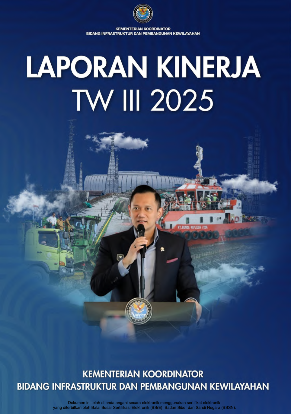 Laporan Kinerja TW II Tahun 2025 Kementerian Koordinator Bidang Infrastruktur dan Pembangunan Kewilayahan