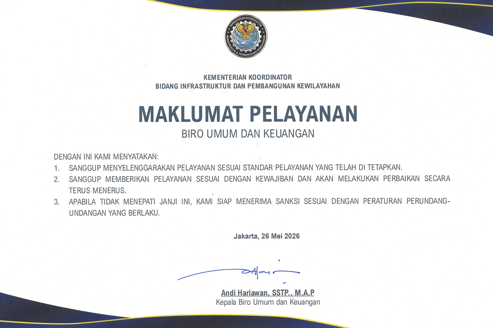 Maklumat Biro Umum dan Keuangan