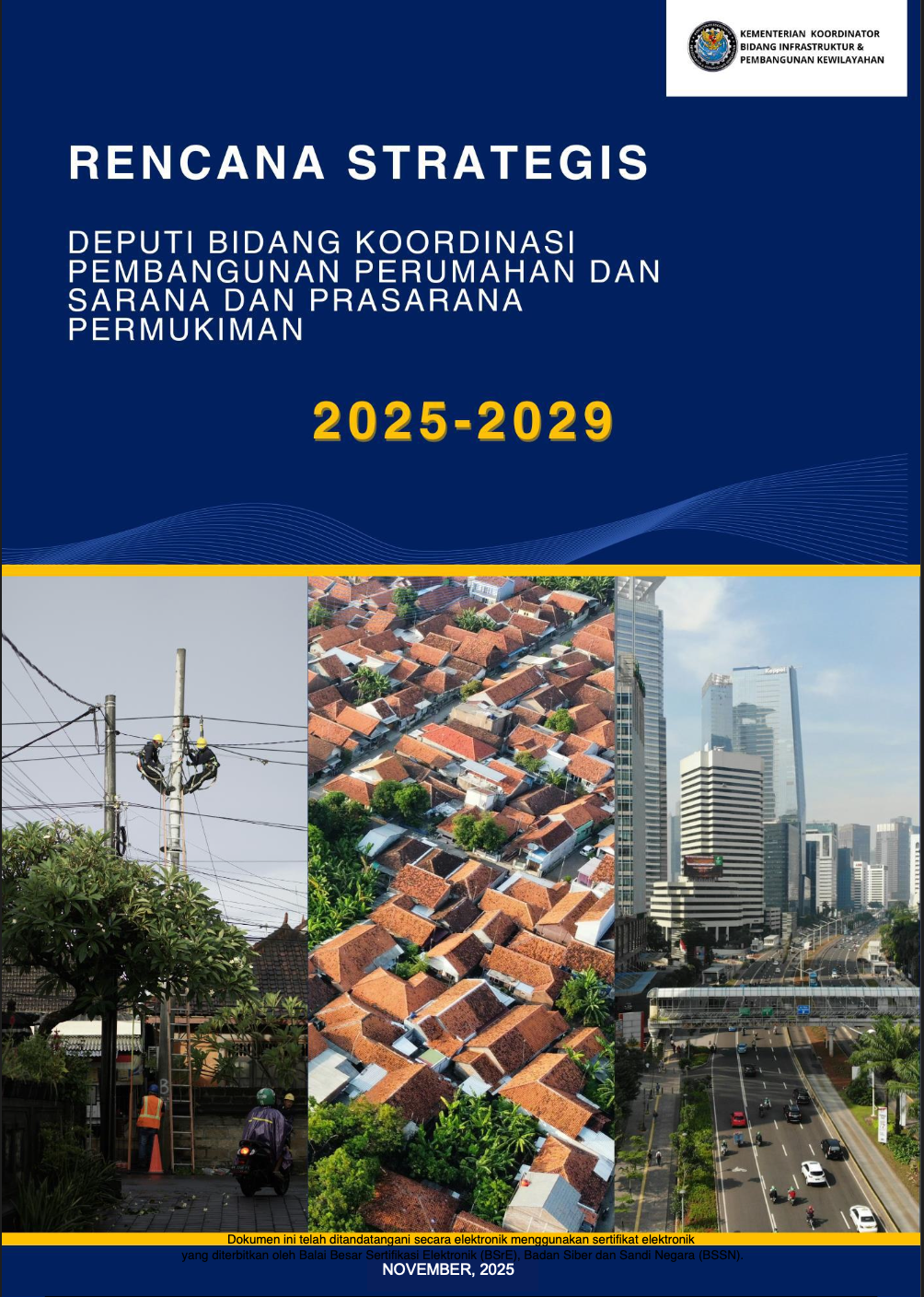 Rencana Strategis Deputi Bidang Koordinasi Pembangunan Perumahan dan Sarana dan Prasarana Permukiman