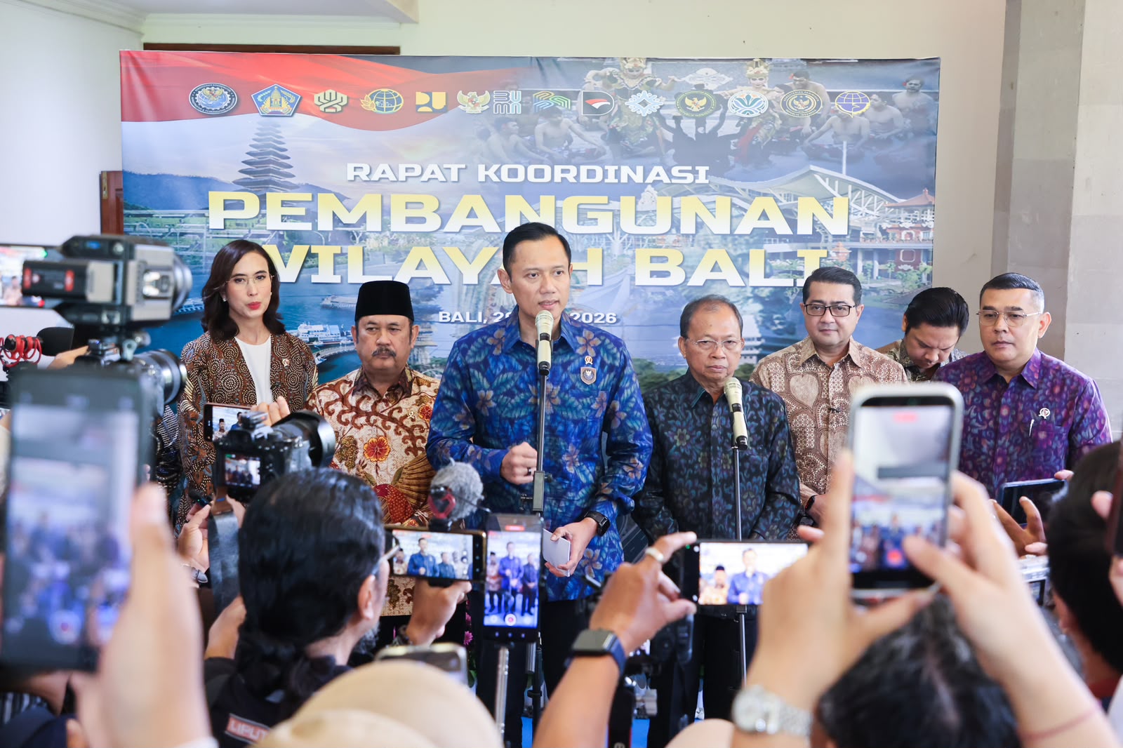 Di Rakor Pengembangan Wilayah Bali, AHY: Infrastruktur, Konektivitas, dan Tata Ruang Satu Paket Ekosistem Berkelanjutan