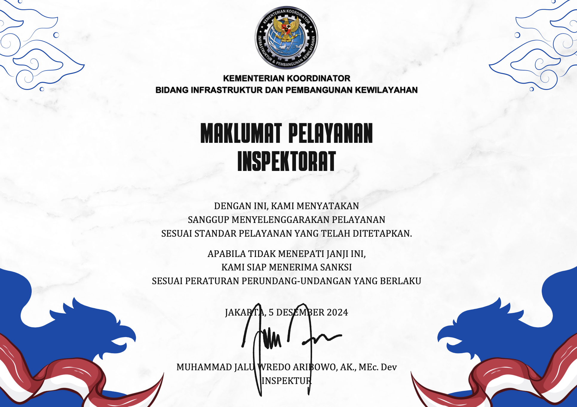 Maklumat Pelayanan Inspektorat