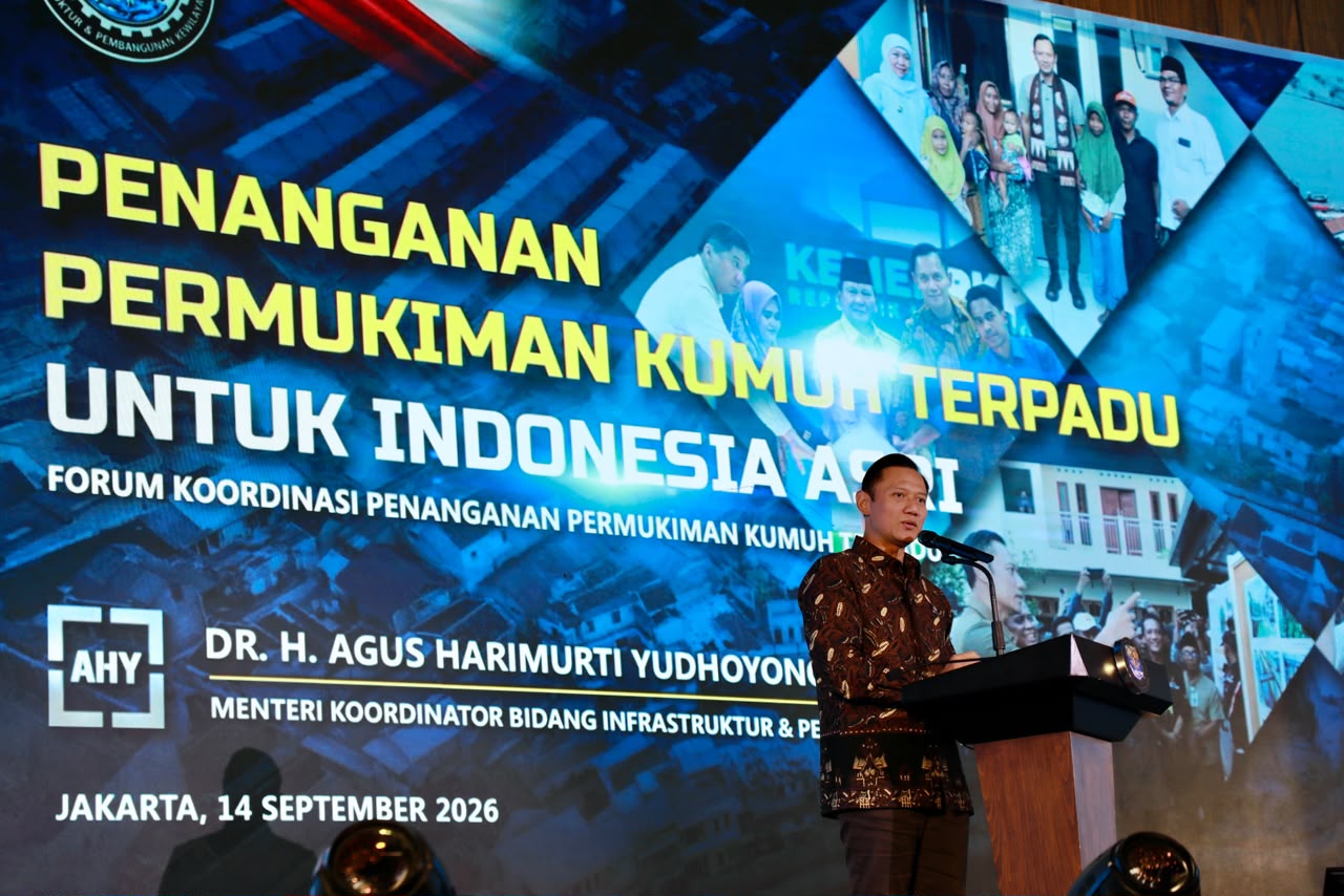 Menko AHY: Penanganan 7.000 Kawasan Kumuh Jadi Prioritas Pemerintah